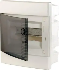 Flush-Mount Distribution Board Eti-Polam ECM8PT 8M IP40 with Transparent Door
