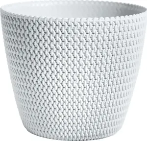 Flower pot cover Prosperplast Splofy white – decorative planter sleeve
