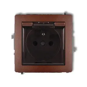 Розетка Karlik 9DGPB-1zd IP44 250 В 16 А