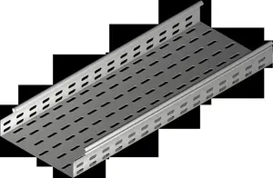 Cable tray Baks KCJ400H50/3N perforated galvanized 400x50 mm, 3 m, 1 mm