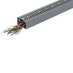 Elektriskā skapja piederums Hager BA7A60040 PVC pelēks, EN50085-2-3, Platums 6.5 mm, Dziļums 2000 mm