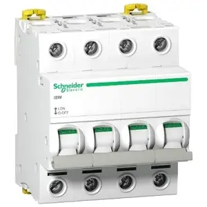 Circuit breaker 4P Schneider Electric iSW 415 V IP20 white