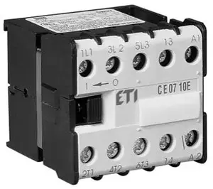 Контактор Eti-Polam CE07.10 230V 50/60Hz 7A 3-полюсный катушка 230V AC 1NO 0R (MPN 004641023)