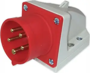 PCE Power Plug Fixed Receptacle IP44 16A 5P 400V PC033 (515-6)