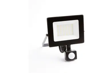 LED Floodlight with PIR Motion Sensor Eco Light 20W 1800 lm AC230V IP65 120° beam 4000K Neutral White Black