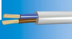 Electrical Cable Pozostali H03VV-F (OMY) 2x0.75 mm² 300/300V 100 m white