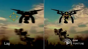 Низкая задержка ввода снижает время отклика между устройствами и монитором