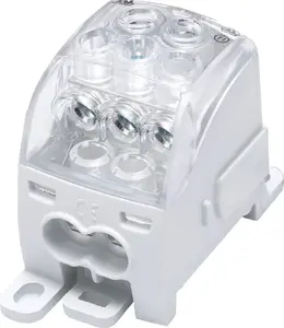 Распределительный блок Simet SIMBLOCK SUB 210 (81654002) — универсальное подключение Al/Cu, серый