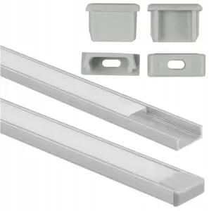 Накладной LED-профиль Eco Light NO2 EC20591 2 м анодированный с матовым рассеивателем