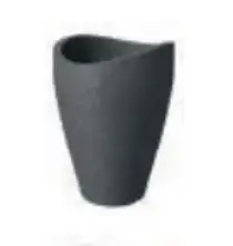 VDO Scheurich 54265 brīvi stāvošs istabas augu pods, melns, 6 l