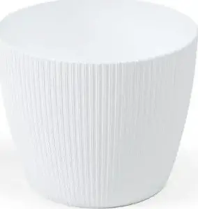 Flower pot cover LAMELA Magnolia JUMPER 300 — white