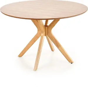 Table Halmar NICOLAS model V-CH-NICOLAS-ST 120x120 cm oak tabletop