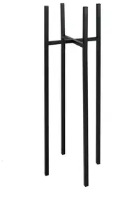 Ziedu statīvs E-druk FLOW STAND TULLE L 21x21x75 melns, vertikāls podu turētājs