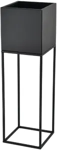 Flower Pot Your Loft Design Lorient M Black — ceramic indoor planter, Ø19 cm, height 67 cm