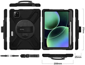 Защитный чехол для планшета Crong Defender Plus для Xiaomi Pad 8 / 8 Pro / Pad 7 / 7 Pro 11.2" (чёрный)
