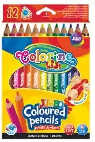 Цветные карандаши PATIO Jumbo Colorino трёхгранные 12 цветов