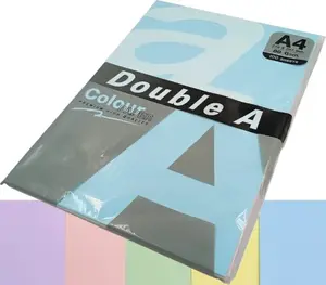 Colored Paper A4 double a Mix 5 Pastel Colors 100 Sheets