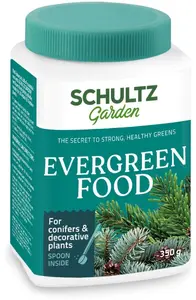 Šķidrais mēslojums SCHULTZ Evergreen Food 350 g — sabalansēts barības maisījums mūžzaļajiem telpaugiem