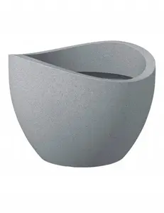 Flower pot Lumarko FLOWERPOT PLASTIC 250/30 Stony Grey D30 – plastic planter, model 59563, diameter 30 cm