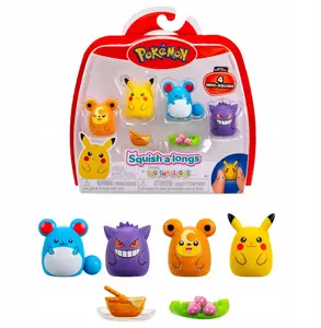 Plush Toy Set Omega Toys Squishalongs Pokemon 4‑pack Pikachu & Gengar
