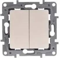 Wall-mounted candle switch Legrand Niloe 10AX cream model 764605