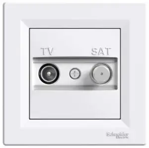 Schneider Electric TV-SAT pass-through antenna outlet 8 dB white EPH3400321