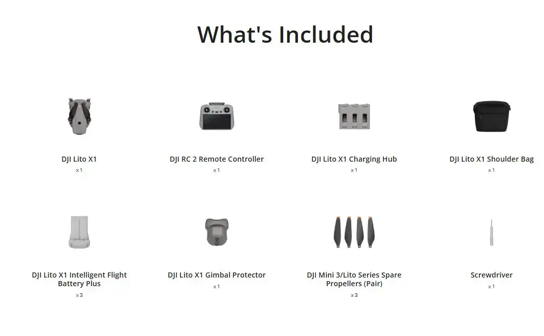 DJI Lito X1 Drone Fly More Combo Plus Photo 2