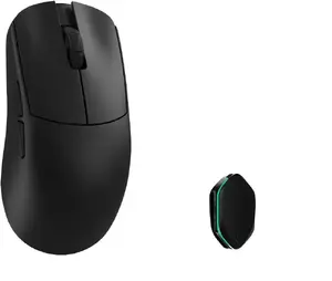 Bezvadu spēļu pele WLMouse YING Magnesium, PAW3950HS sensors, 8K polling, OMRON optiskie slēdži, melna
