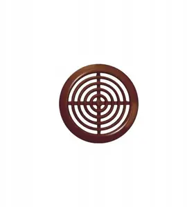 Vent grille AWENTA T73BR MINI-AWENT brown, round ventilation grille for Ø45/58 mm ducts, pack of 2
