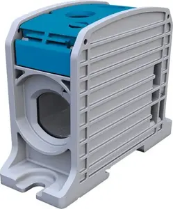 Клеммная шина Simet Simblock STB 185 Al/Cu с резьбой, синяя, модель 81201003