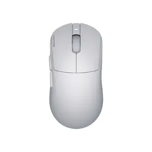 Spēļu pele HATOR Quasar 3S Ultima 8K Wireless — labrokāja, optiskā 30000 DPI, RF Wireless + Bluetooth + USB‑C, balta