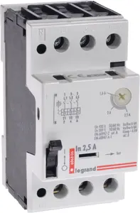 Моторный выключатель Legrand M 250 3P 0,8 кВт 1,6–2,5 A 606806