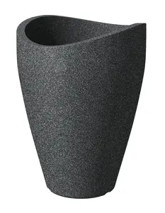 Pot planter Honeywell Scheurich Wave Globe High 254 — plastic, freestanding, 33 L volume, Ø 49.6 cm, 67 cm height