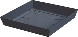 Saucer for Flower Pot Prosperplast Lofly PPLFQ165, square, anthracite, plastic