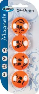 Dry‑erase board magnets Panta Plast 40 mm, set of 4, model 370460
