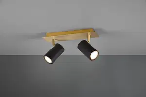 Wall Lamp Sourcing SPOTLIGHT MARLEY 2xGU10 Black/Gold