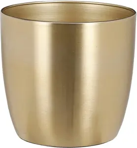 Metāla pods Cometic Alano D16 H15 cm zelta – dekoratīvs augu trauks