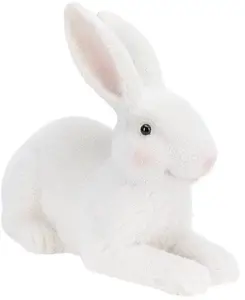Decorative Rabbit Figurine affek design QNZRB02, white finish, indoor ornament