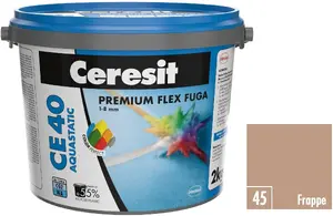 Šuvju apmetums CERESIT CE40/45 FRAPPE 2 kg, cementa šuvju maisījums