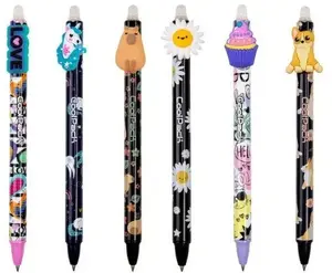 Set of 6 erasable school pens for girls Cool Pack — ballpoint erasable ink, assorted colors