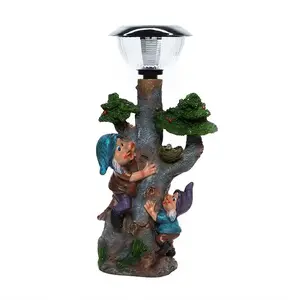 Figurine statue by Salzwasser-Verlag Gmbh — 'Two Dwarfs Under the Tree' decorative sculpture