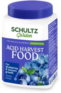 Šķidrais mēslojums SCHULTZ Acid Harvest Food 350 g skābumīļiem augiem — ziedēšanai un ražas veidošanai