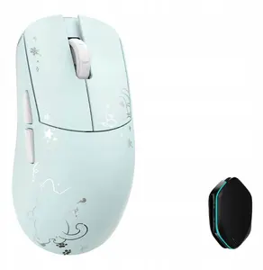 Bezvadu spēļu pele WLMouse YING Magnesium — PAW3950HS sensors, 8K polling, OMRON optiskie slēdži, zils