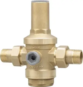 Pressure reducer Sourcing 3/4" model 91271AE05 for water systems, brass inlet/outlet connection
