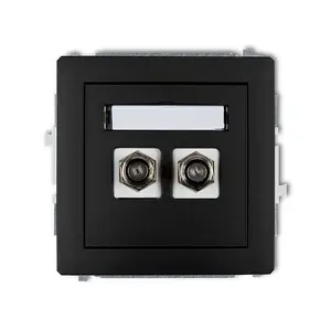Розетка типа F Karlik 12DGF-2 — антенный разъем типа F, IP20