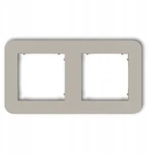 Mounting frame Karlik Mini 60MRTZ-2 universal double rounded taupe