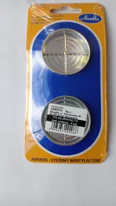 Ventilation Grille AWENTA T72MS MINI-AWENT silver for duct ø45/52 mm (pack of 2)