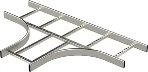Dymo ELEMENT T-PIECE KST-200 R=300 HDG – steel T-piece for KST-200 system, radius R=300, hot-dip galvanized