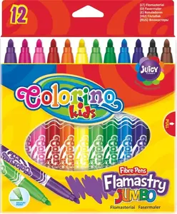 Фломастеры PATIO Flamastry Jumbo 12 цветов модель 14120