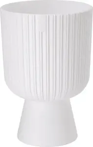 Горшок для цветов FORM_PLASTIC Keli Mika Petit 14 на ножке, круглый пластиковый горшок
